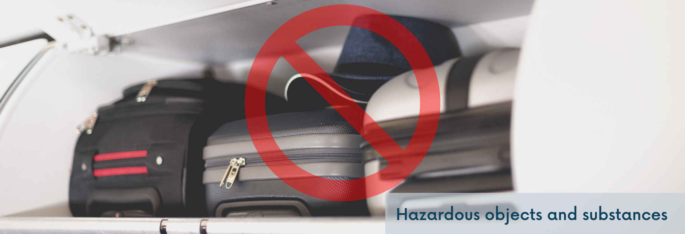 Check your luggage for dangerous goods